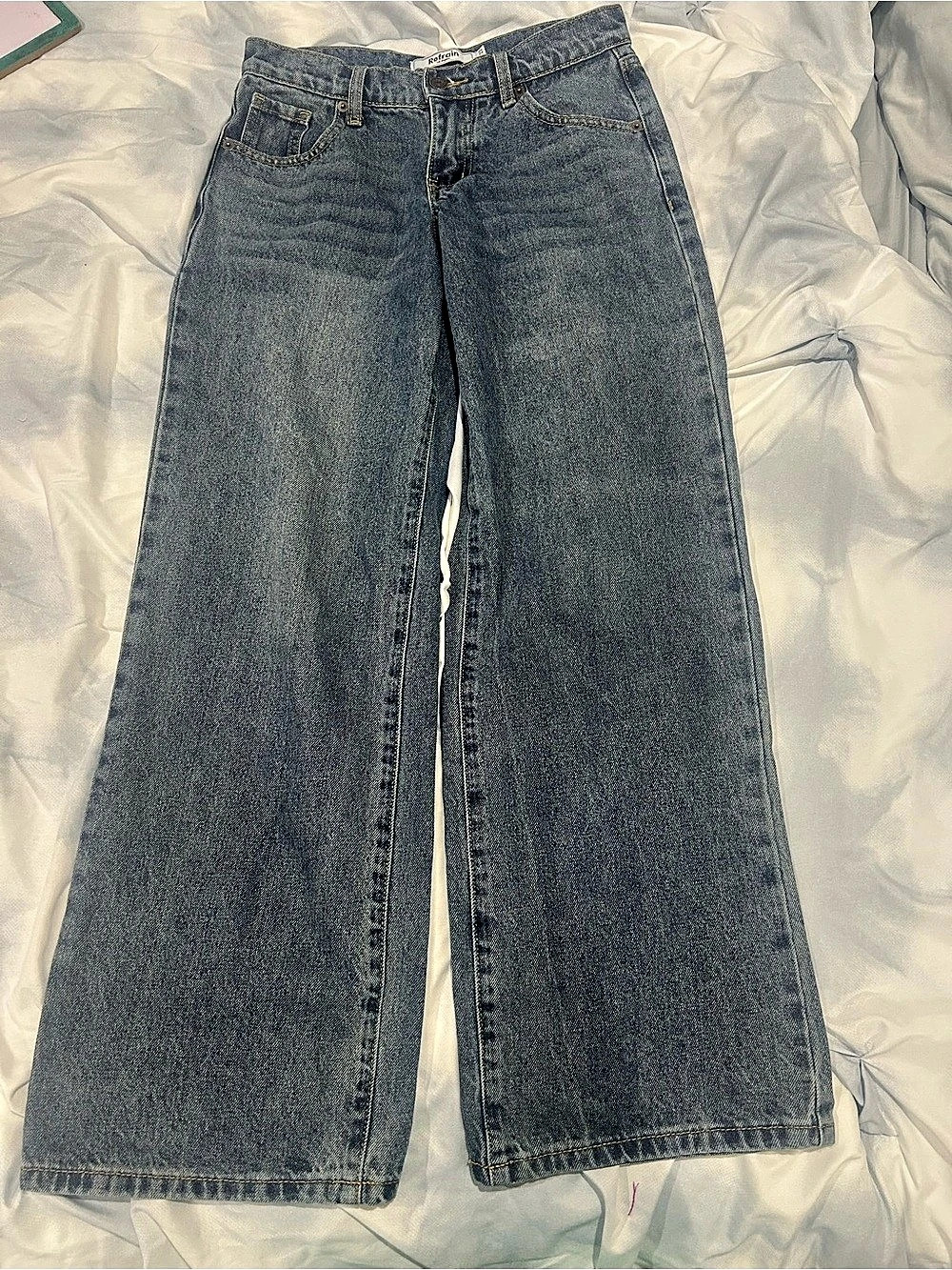 Refrain Wide Leg Jeans in Blue Waist 00/23
